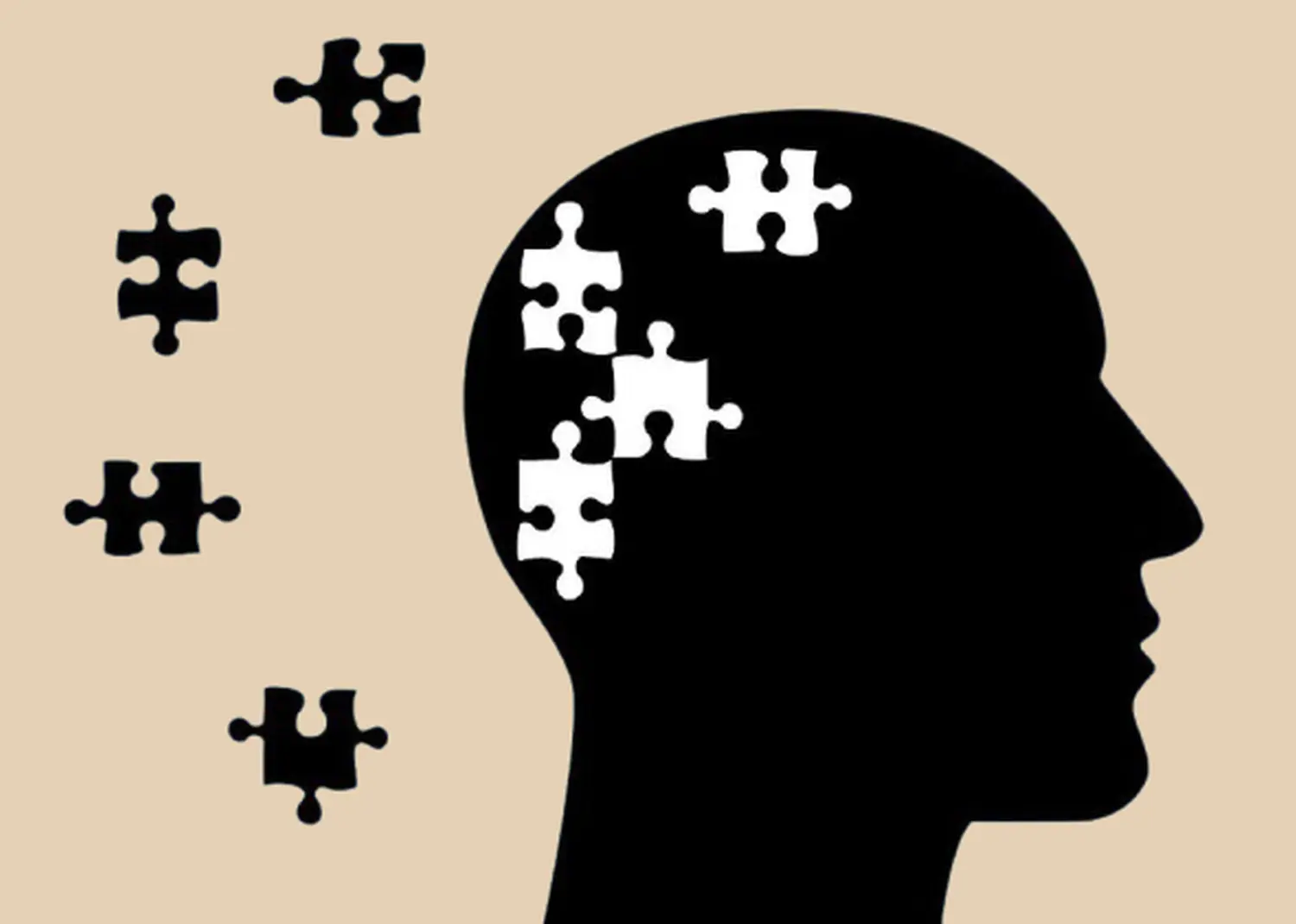Ergotherapie Obstallee, Schwarz-Weiß-Puzzleteile für den menschlichen Geist