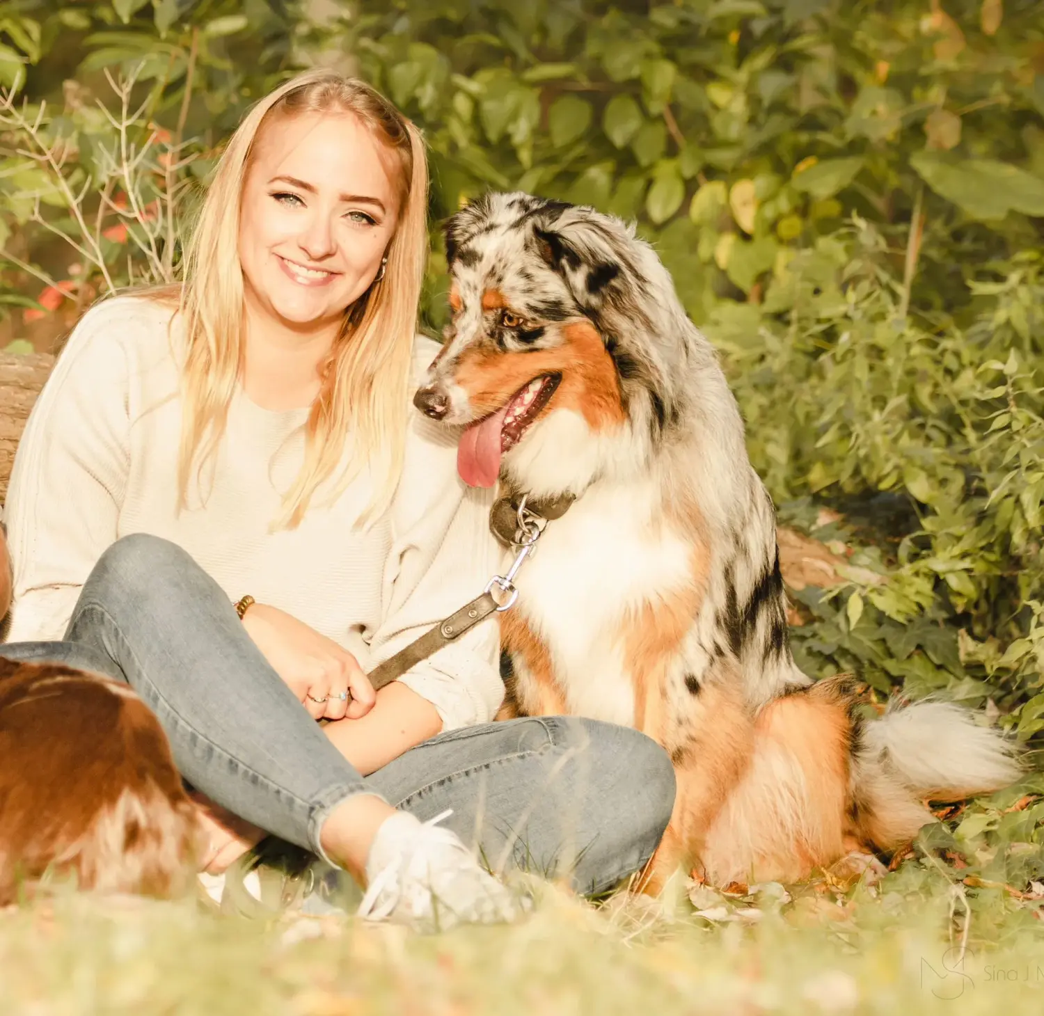 Ergotherapie Obstallee, Vanessa mit Hund